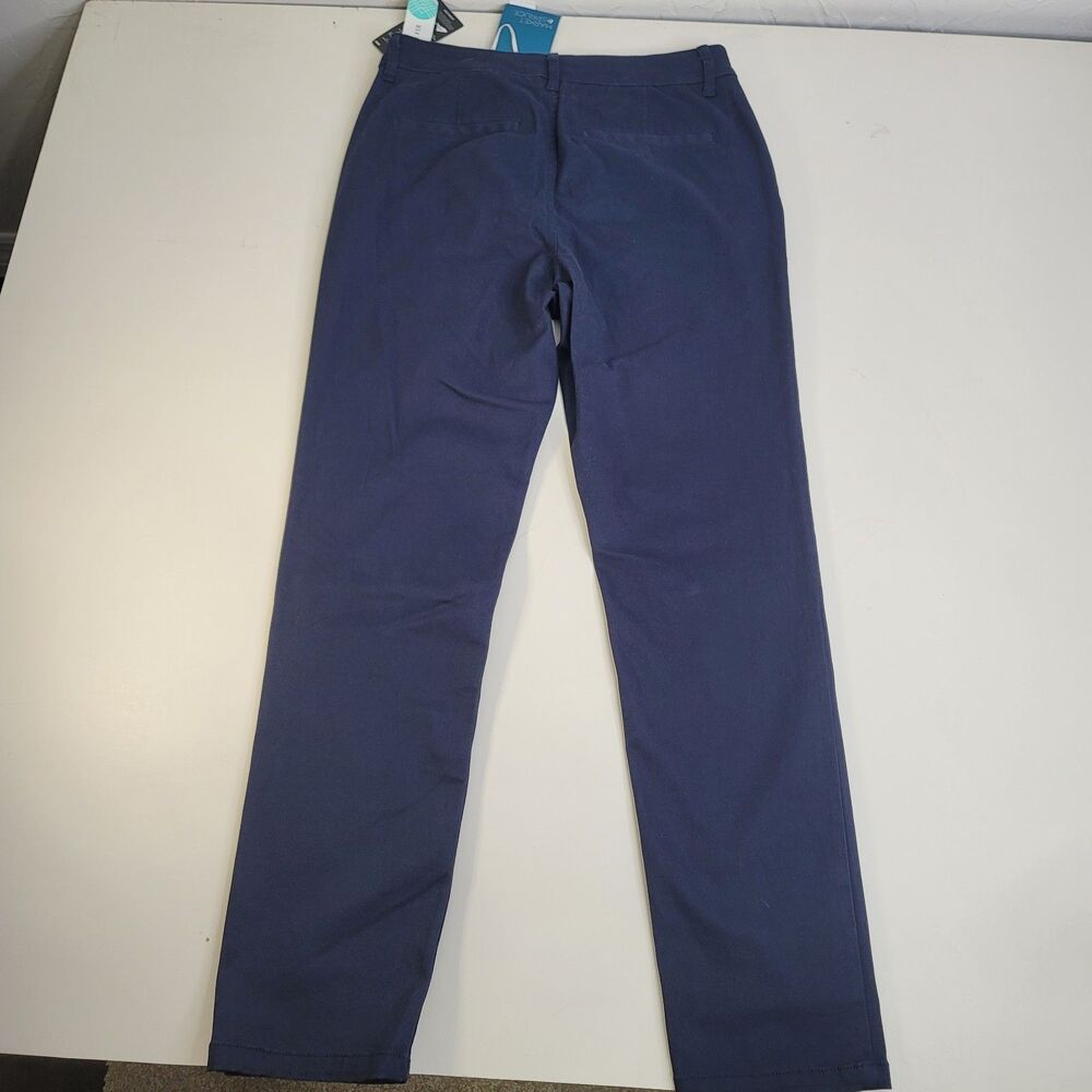 Market & Spruce Madison High Rise Slim Straight Chino Pants Navy Size 8 NWT